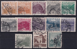 AUSTRIA 1929 - Canceled - ANK 498-511 - Complete Set! - Used Stamps