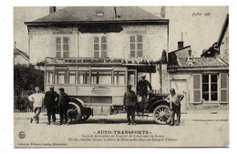 REPRODUCTION--Autocar --Auto-Transports---MOURMELON LE GRAND -51  (très Animée)-----REPRODUCTION - Busse & Reisebusse