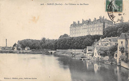 Sablé Sur Sarthe          72            Le Château. Vu Des Ponts        (voir Scan) - Sable Sur Sarthe