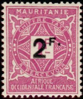 Mauritanie Mauritania - T 25 - 1927 -  Timbre Taxe Série 1914 Surchargé - 2F - MH - Mauritania (1960-...)