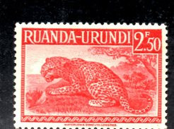 XP3029 - RUANDA URUNDI 1943 ,  Yvert N. 139 ***  MNH . LEOPARDO - Nuevos