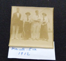 44 - LA BAULE  LES TENNIS - MARCELLE ET EVA LAUNAY -1912 - Lugares