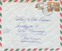Portugal Air Mail Cover Sent To Denmark Almada 26-1-1976 - Covers & Documents