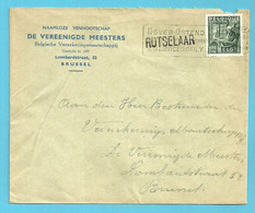 768 Op Brief Stempel LEUVEN Met Naamstempel (griffe D'origine) ROTSELAAR - 1948 Exportación