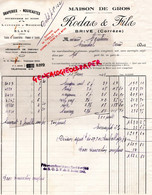 19 - BRIVE - RODAS & FILS - TISSUS EN GROS MANUFACTURE CONFECTIONS- 1943- ROUENNERIE SOIERIES- DRAPERIES-GUERRE 1941 - Kleidung & Textil