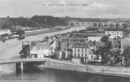 Sablé Sur Sarthe          72         La Sarthe Et Le Viaduc              (voir Scan) - Sable Sur Sarthe