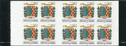 ANDORRE FRANCAISE  CARNET N° 9 ** (Y&T) (Neuf) - Postzegelboekjes