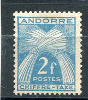 ANDORRE FRANCAISE  TAXE N° 26  (Neuf)  (Sans Gomme) - Neufs