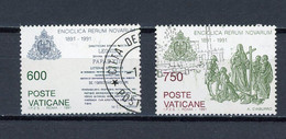 VATICAN: RERUM NOVARUM -  N° Yvert 903+904 Obli. - Used Stamps