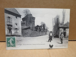 LES TERNES (15) Route Nationale Avenue De Chaudesaigues Animation - Sonstige & Ohne Zuordnung