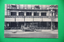 Bruxelles 1912: Café Du Grand Hotel Avec Oldtimer : Très Rare - Pubs, Hotels, Restaurants