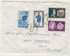 France // 1960-1969 // Lettre Pour La Suisse 16.04.1968 - Briefe U. Dokumente