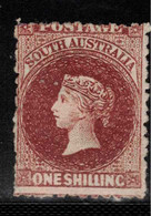 SOUTH AUSTRALIA 1868 1/- Lake-brown SG 81 MNG #BHA19 - Nuovi