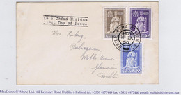 Ireland 1950 Holy Year Set Of 3 On First Day Cover, Dublin Cds 11 IX 50 - FDC