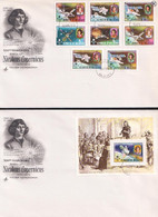 Maldives 1974, Space, Copernicus, 8val +BF In 2FDC - Asie