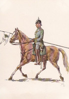 AK  Preußen Um 1900 - Jäger-Regiment Zu Pferde - Unteroffizier (61246) - Uniformes