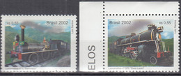 BRASILIEN  3276-3277, Postfrisch **, Dampflokomotiven, 2002 - Trenes