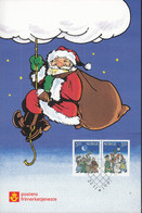 NORWEGEN  1082-1083, Weihnachten 1991, Auf Grußkarte Der Norwegischen Post Mit ESST - Storia Postale