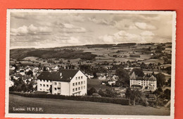 ZTW-04a Lucens Home Protestant De Jeunes Filles Et Vue Générale  Circulé 1947  Thévoz Carte-photo - Lucens