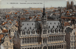 BRUXELLES - Panorama, Pris De L'Hôtel De Ville - Panoramische Zichten, Meerdere Zichten