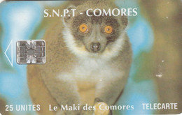 COMORES. KM-OPT-0008E. Le Maki Des Comores (SC7 - With Moreno Logo). 25U. 1994. (007) - Komoren