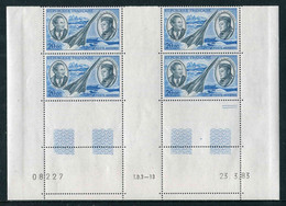 BLOC** De 1970 De 4 Timbres Avec INTERVALLE BLANC "4 X 20,00 F. - J. MERMOZ & A.DE SAINT-EXUPERY " Avec Date 23.3.83 - Luchtpost