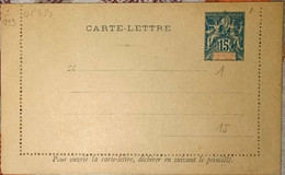 France Colony, French India Postal Stationary, Entier Postale, Letter Sheet Mint Inde Indien - Covers & Documents