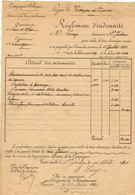 1921 Cie D'ORLEANS Ligne Vierzon/Tours Réglement Indemnité Incendie St JULIEN Loir & Cher 41 - Railway