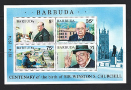 Barbuda 1974 Winston Churchill Miniature Sheet MNH - Barbuda (...-1981)