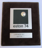 Table Tennis / Ping Pong - ESTON 1974. European Championship Novi Sad Yugoslavia, Plaque By Bertoni, RR - Tennis De Table