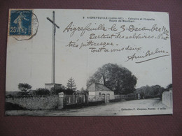 CPA 44 AIGREFEUILLE Calvaire Et Chapelle Route De Montbert - Aigrefeuille-sur-Maine