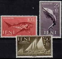 1958 Día Del Sello Ed 149-51 / Sc B38-40 / YT 123-5 / Mi 178-80 Nuovo / MNH / Neuf / Postfrisch [sm] - Ifni