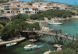 CARTOLINA  PORTO CERVO,SASSARI,SARDEGNA,COSTA SMERALDA,MARE,SOLE,VACANZA,ESTATE,BARCHE,BELLA ITALIA,VIAGGIATA 1967 - Sassari