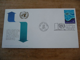 (6) UNITED NATIONS -ONU - NAZIONI UNITE - NATIONS UNIES * FDC 1972  * MARINS - Covers & Documents