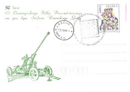 Poland:50 Years Leszczynskiego Pulku Special Cancellation 1994 - Lettres & Documents