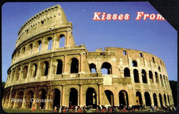 ITALIA - TELECOM - SCHEDA TELEFONICA - KISSES FROM: ROMA - COLOSSEO - Paesaggi