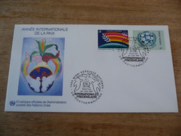 (6) UNITED NATIONS -ONU - NAZIONI UNITE - NATIONS UNIES * FDC 1986  * International Year Of Peace, Birds, Dove, - Covers & Documents