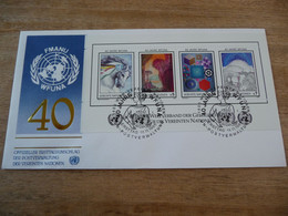 (6) UNITED NATIONS -ONU - NAZIONI UNITE - NATIONS UNIES * FDC 1986  * M/s Block Art Painting Miro Gomez - Covers & Documents