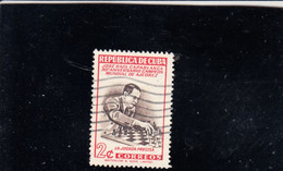 CUBA  1951 - Yvert  348° -  Scacchi -.- - Used Stamps