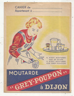 Protége Cahiers, Moutarde GREY-POUPON à DIJON ,MONCITRON, Frais Fr 1.95e - Copertine Di Libri