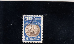 CUBA  1953 - Yvert  390°  -  Marti -.- - Gebraucht