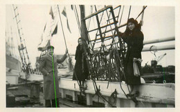 St Malo * à Bord D'un Terreneuvier Terreneuvas * Bateau Voilier Islandais * Photo Ancienne - Saint Malo