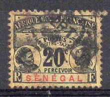 SENEGAL Timbre Taxe  N°7 Forte Oblitération  Cote : 9.50€ - Timbres-taxe