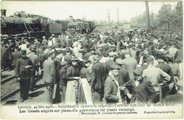 Kontich/Contich Mai 1908.  Schrikkelijk Spoorweg Ongeluk. Accident De Chemin De Fer. Train/Trein. - Kontich