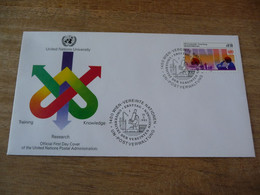 (6) UNITED NATIONS -ONU - NAZIONI UNITE - NATIONS UNIES *  FDC 1985  * United Nations  Universitaet - Covers & Documents