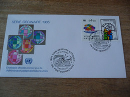 (6) UNITED NATIONS -ONU - NAZIONI UNITE - NATIONS UNIES *  FDC 1985  *« DEFINITIVES » - Briefe U. Dokumente