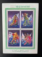 Mauritanie Mauretanien Mauritania 1990 Bloc Collectif ERROR Jeux Olympiques Olympic Games Olympia Alberville Albertville - Winter 1992: Albertville