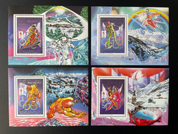 Mauritanie Mauretanien Mauritania 1990 Blocs De Luxe ERROR Jeux Olympiques Olympic Games Olympia Alberville Albertville - Mauretanien (1960-...)