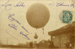 Les Sables D'olonne * Carte Photo * Aviation * Ballon Monté 1906 * Photographe Lucien AMIAUD - Sables D'Olonne