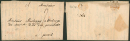 Précurseur - LAC Datée De Ypres (1756, Commande De Peaux) + Obl Linéaire Rouge IPRES > Paris - 1714-1794 (Pays-Bas Autrichiens)